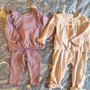 Carter's Kids Matching Sets in Purple and Light Pink